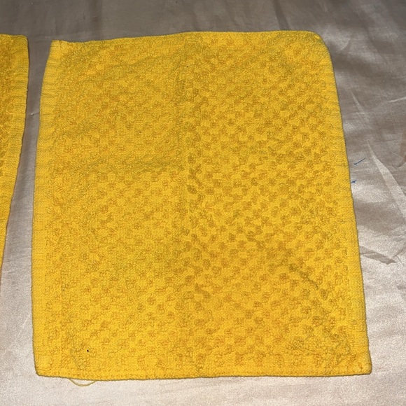 Yellow Bath Towel Rags - Picture 3 of 7